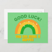 Good Luck - You can male it happen Briefkaart (Voorkant / Achterkant)