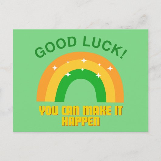 Good Luck - You can male it happen Briefkaart (Voorkant)