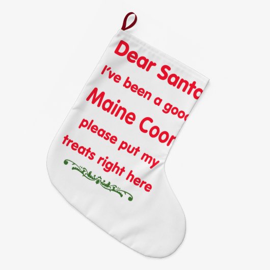 Good Maine Coon Grote Kerstsok (Voorkant (Hangend))