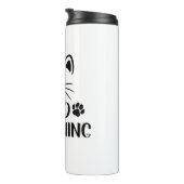 Good Meowning Cute Tee Graphic For Cat Thermosbeker (Geroteerd rechts)