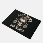 Good Moms Say Bad Words Funny Deurmat (Schuin)