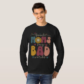 Good Moms Say Bad Words Groovy Daisy Flower Smile  T-shirt (Voorkant volledig)