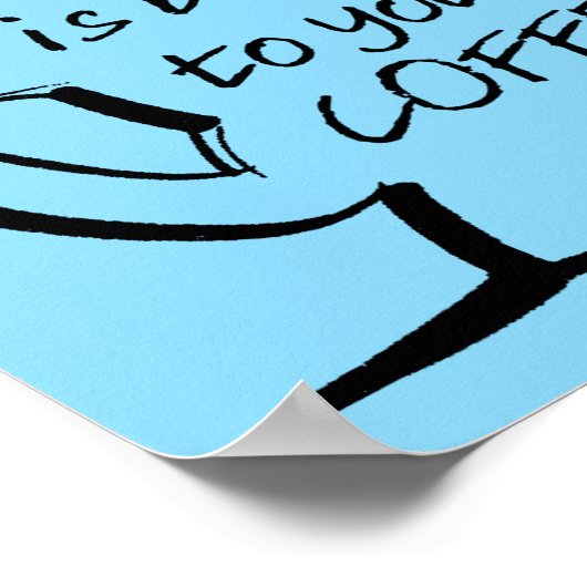 Good Mood Coffee Funny Poster (Hoek)