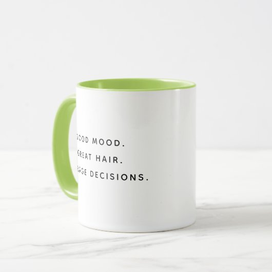 Good Mood Happy Humorous Coworker Mug Mok (Voorkant links)