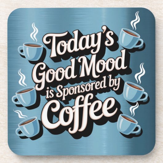 Good Mood Sponsored Blue Onderzetter Set (Voorkant)