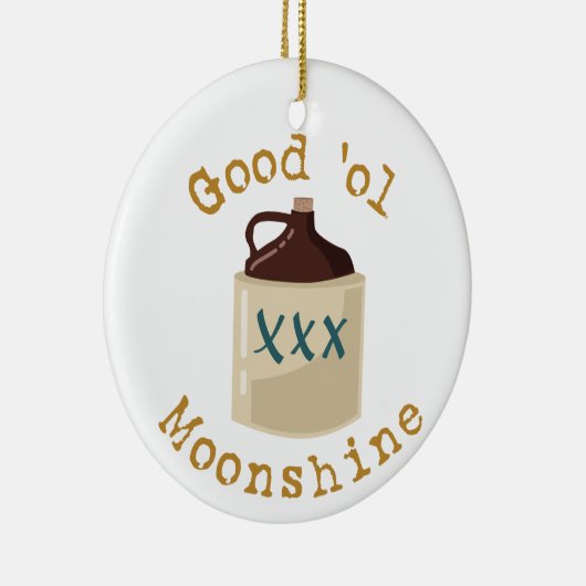 Good Moonshine Keramisch Ornament (Rechts)