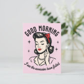 Good Morning Assassins mislukt Humor Feestdagenkaart (Staand voorkant)