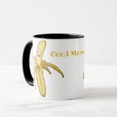 Good Morning Banana Mok - gekapte gele cartoon (Voorkant links)