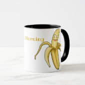 Good Morning Banana Mok - gekapte gele cartoon (Voorkant rechts)