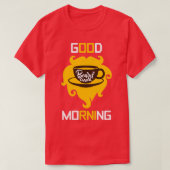 Good Morning Beard Cafe Funny Beard Memes 1 T-shirt (Design voorkant)