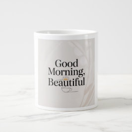 Good Morning, Beautiful Minimalist Mug Grote Koffiekop