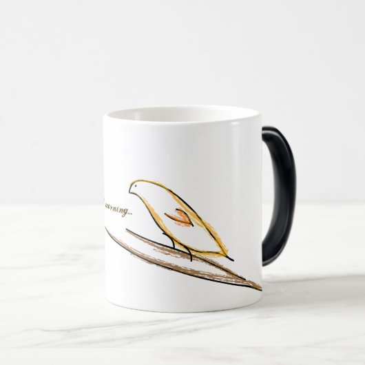 Good Morning Bird Magische Mok (Voorkant rechts)
