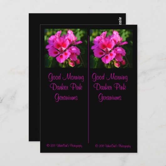 Good Morning Bladwijzer Briefkaart (Voorkant / Achterkant)