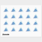 Good Morning Blue Dots Sticker (Vel)