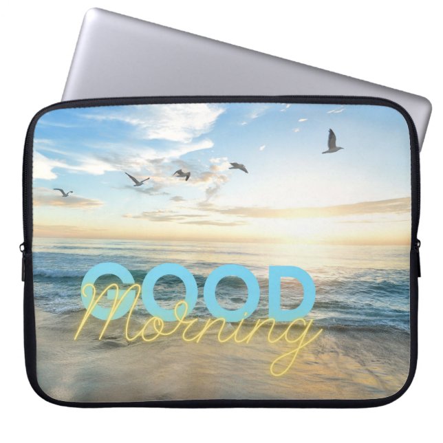 Good Morning Blue Sky Laptop Sleeve (Voorkant)
