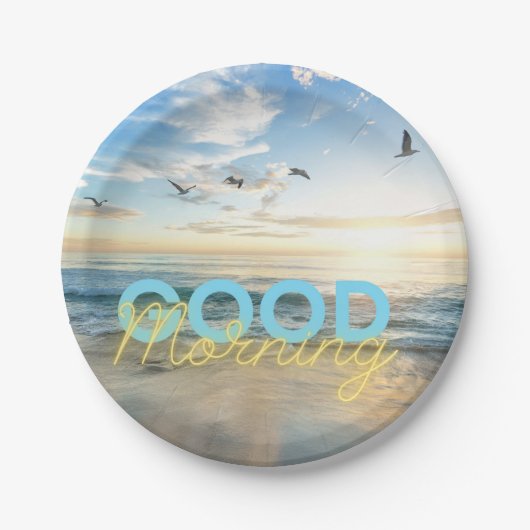 Good Morning Blue Sky Papieren Bordje (Voorkant)