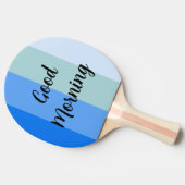 Good Morning Blue Striped Ping Ball Tafeltennisbatje (Zijkant)