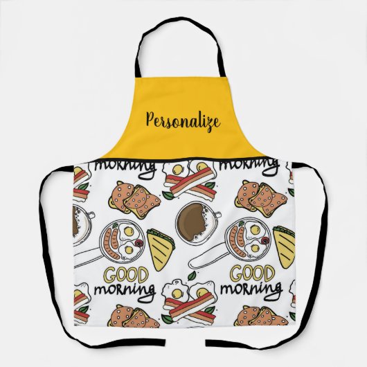 Good Morning Breakfast Apron Schort (Voorkant)