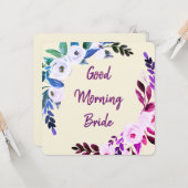 Good Morning Bride Kaart (Voorkant / Achterkant in situ)