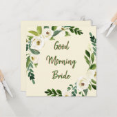 Good Morning Bride Kaart (Voorkant / Achterkant in situ)