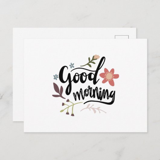 Good morning briefkaart (Voorkant / Achterkant)