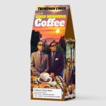 GOOD MORNING Coffee, 12oz Bag, Dark Roast, Flath