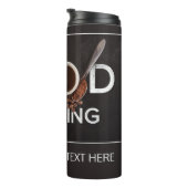 Good Morning Coffee aangepaste tumbler Thermosbeker (Geroteerd rechts)