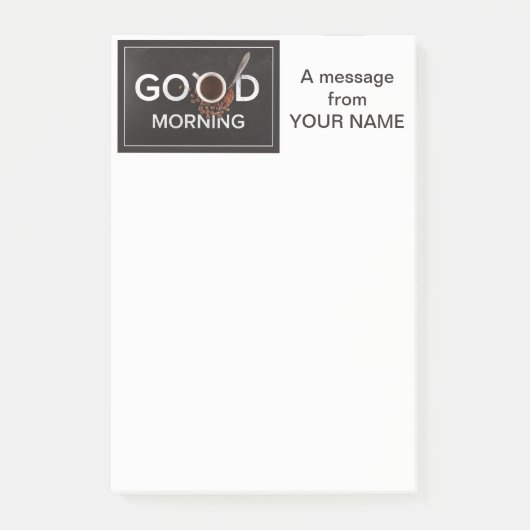 Good Morning Coffee Custom Post-It notes (Voorkant)