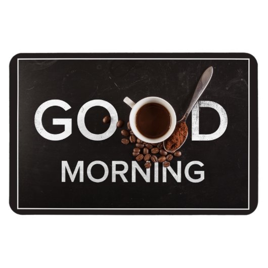 Good Morning Coffee magnet Magneet (Horizontaal)