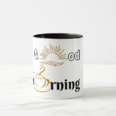 "Good Morning" Coffee Mok - Me Time Mok voor Vrede (Midden)