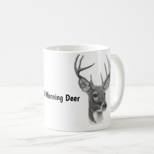 Good Morning Deer Coffee Mok (Voorkant rechts)