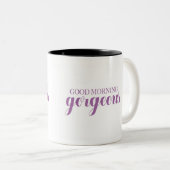 Good Morning Gorheerlijk Tweekleurige Koffiemok (Voorkant rechts)