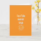 Good Morning: Greetings Kaart (Gele Bloem)