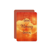 Good Morning Groom Kaart (Voorkant / Achterkant in situ)