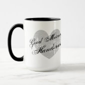 Good Morning Handsome 15oz ringer koffiemok Mok (Links)