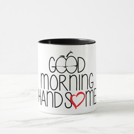 Good Morning Handsome - Coffee Mug Mok (Midden)