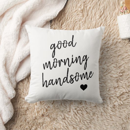 Good Morning Handsome Heart Kussen (Deken)