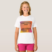 GOOD MORNING MESSAGE  T-SHIRT (Voorkant volledig)