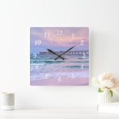Good Morning Navarra Beach Pier Wall klok (Huis)
