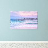 Good Morning Navarre Beach Pier Canvas Afdruk (Insitu (Houten vloer))