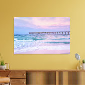Good Morning Navarre Beach Pier Canvas Afdruk (Insitu (Woonkamer))