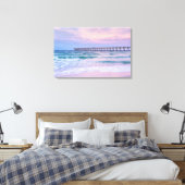 Good Morning Navarre Beach Pier Canvas Afdruk (Insitu (Slaapkamer))