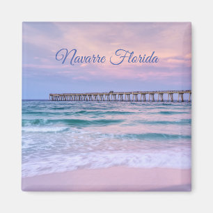 Good Morning Navarre Beach Pier Magnet