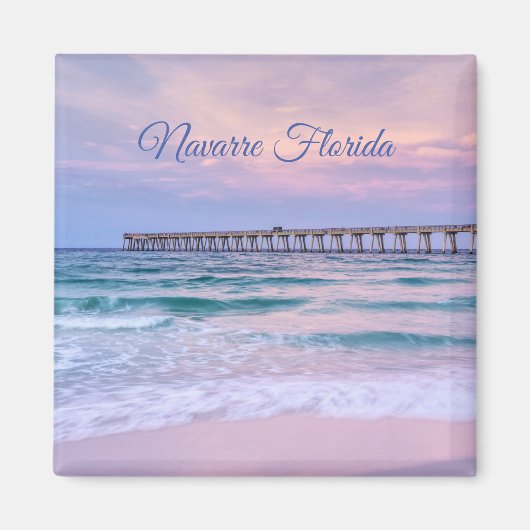 Good Morning Navarre Beach Pier Magnet (Voorkant)