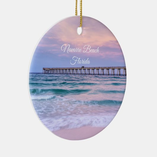 Good Morning Navarre Beach Pier Ornament Souvenir (Rechts)