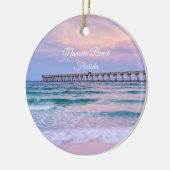Good Morning Navarre Beach Pier Ornament Souvenir (Links)