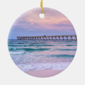 Good Morning Navarre Beach Pier Ornament Souvenir (Achterkant)