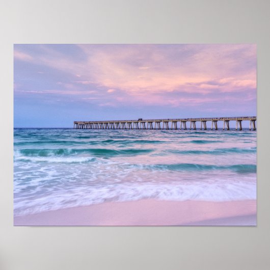 Good Morning Navarre Beach Pier Poster (Voorkant)