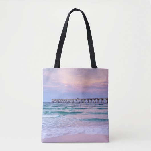 Good Morning Navarre Beach Pier Tote Bag (Voorkant)