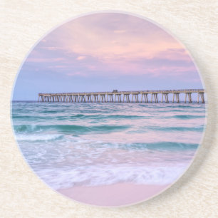 Good Morning Navarre Beach Pier Zandsteen Onderzetter